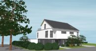 Ihre Neubau-Doppelhaushälfte am Bad Vilbeler Niederberg! - Haus 1_Ansicht_Eingang