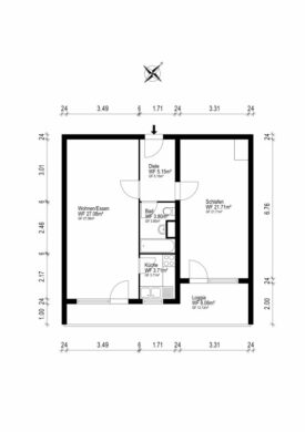 Kapitalanleger aufgepasst – 2-ZKB mit Loggia in Hattersheim, 65795 Hattersheim, Wohnung